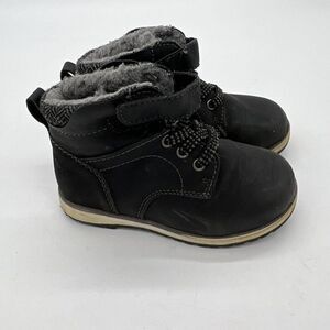 Max Jake Lil Luke boys Black boots 9